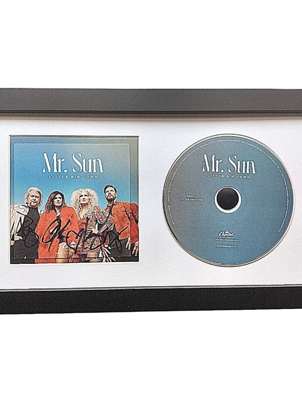 Little Big Town Signed Mr Sun CD Framed Display Beckett BAS